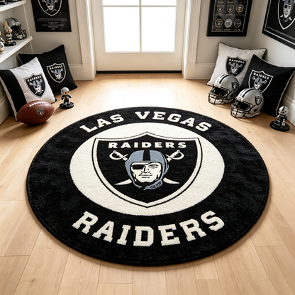 Las Vegas Raiders Logo Rug