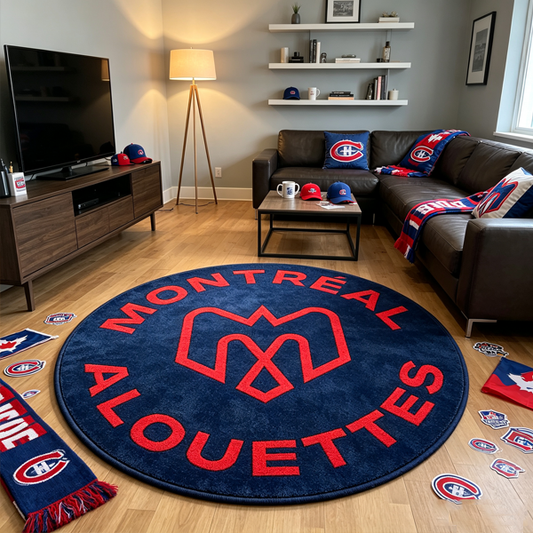 Montreal Alouettes Logo Rug