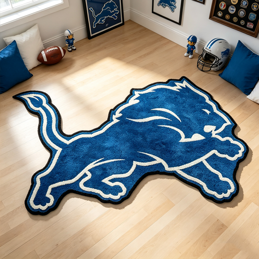 Detroit Lions Logo Rug