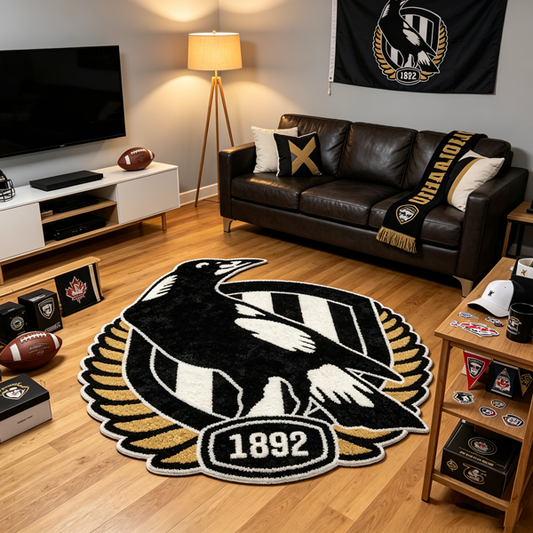 Collingwood Fc Logo Rug