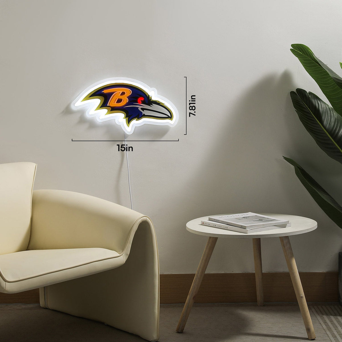 Baltimore Ravens LED Neon Sign