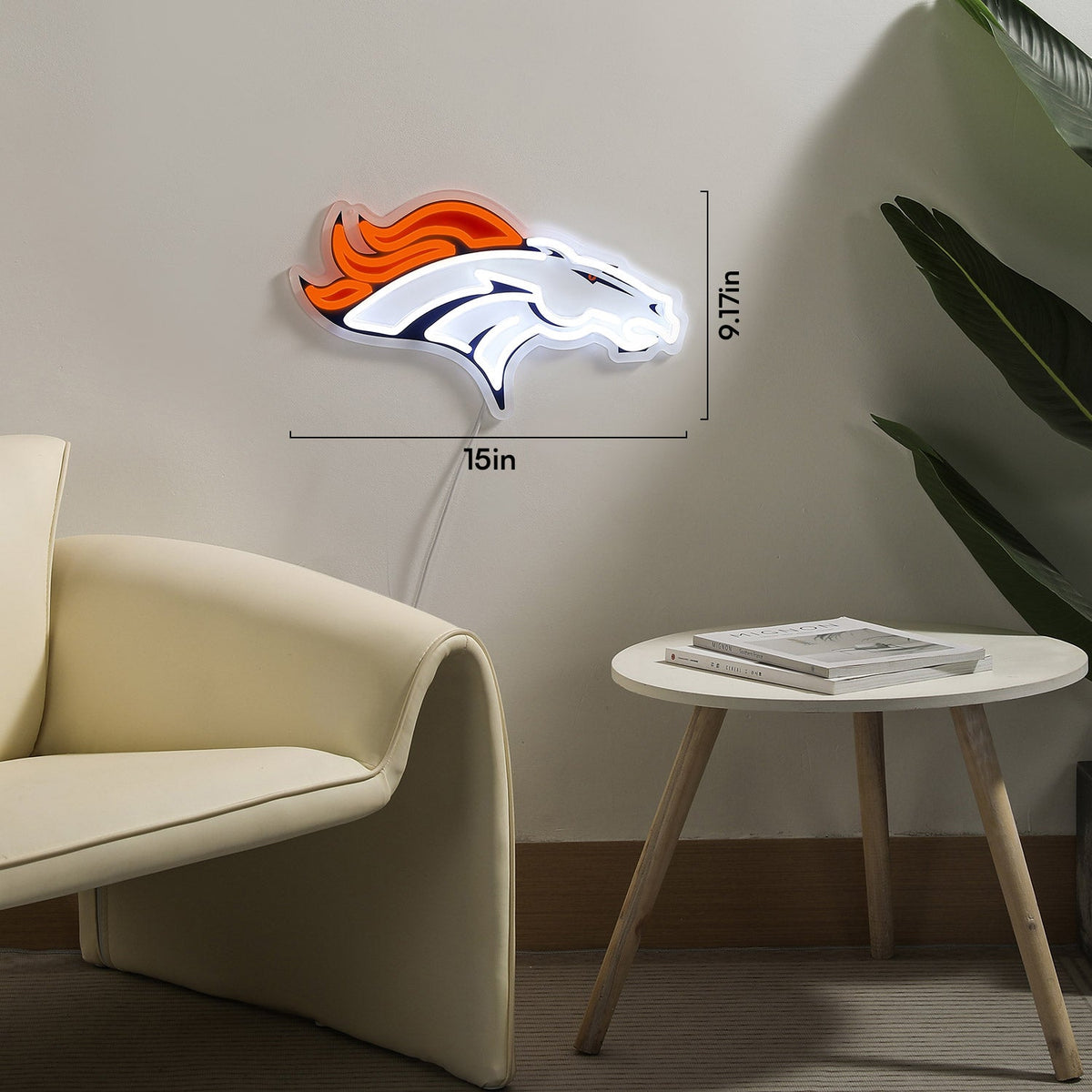 Denver Broncos LED Neon Sign