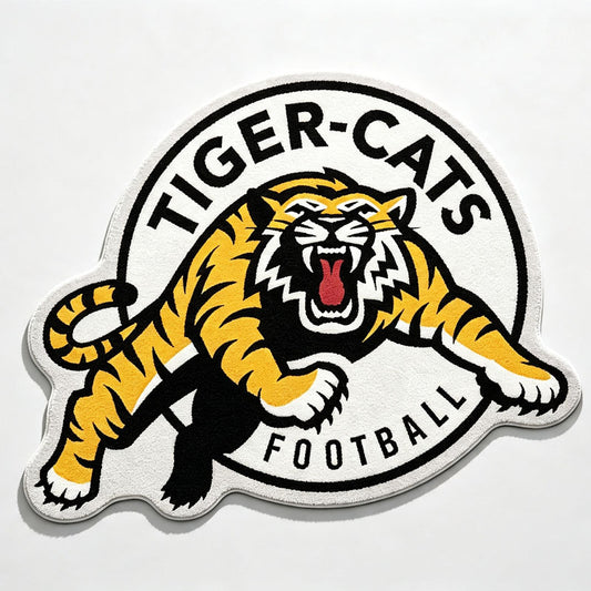 Hamilton Tiger-Cats Logo Rug