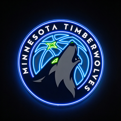 Minnesota Timberwolves LED Neon Sign