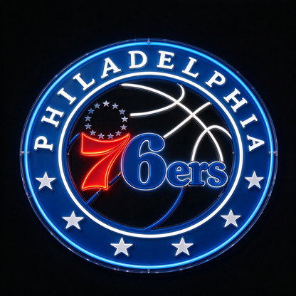 Philadelphia 76ers LED Neon Sign