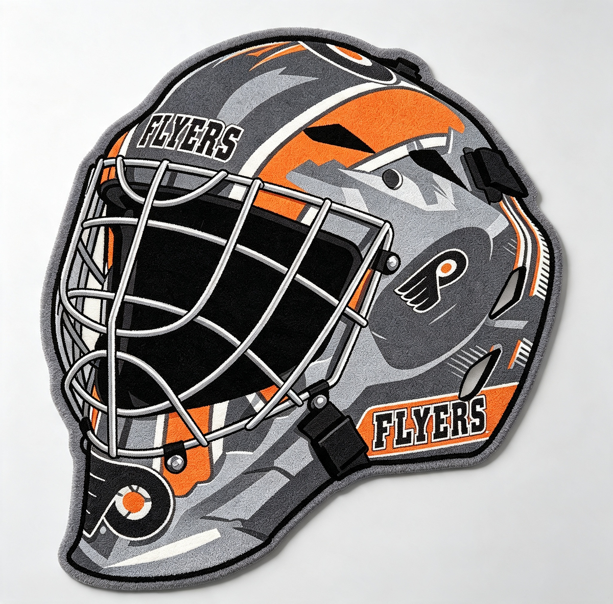 Philadelphia Flyers Goalie Helmet Rug