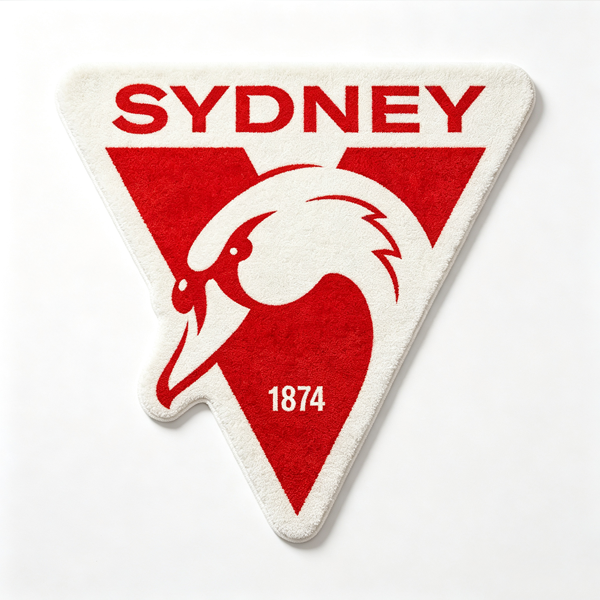 Sydney Swans® Logo Rug